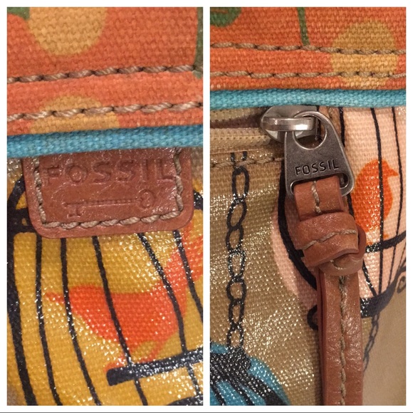 FOSSIL Key•Per birdcage canvas/coated canvas bag - Picture 3 of 8